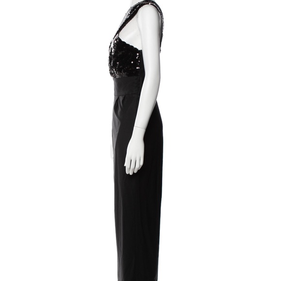 NEW NW STUNNING CAROLINA RITZLER
Crossover Sequin Belted Jumpsuit - Picture 2 of 4